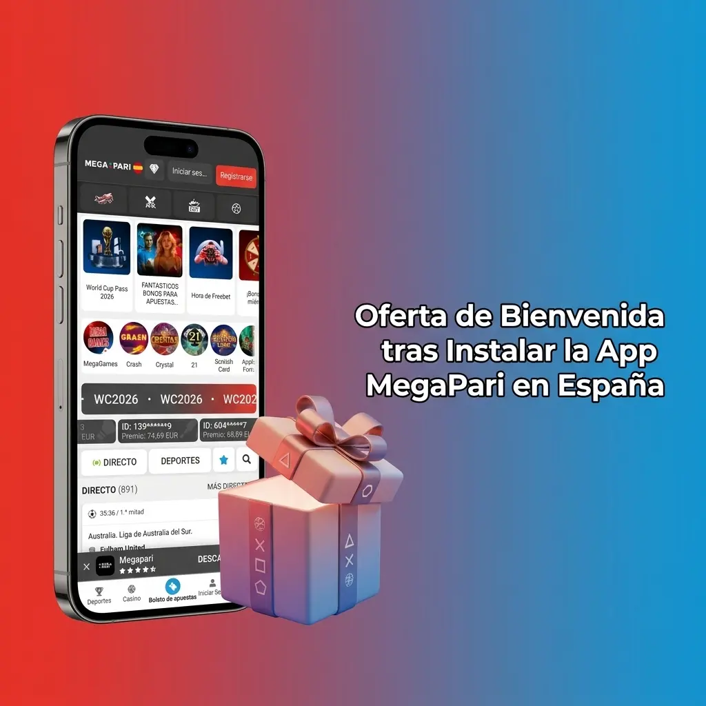 Oferta de Bienvenida tras Instalar la App MegaPari en España