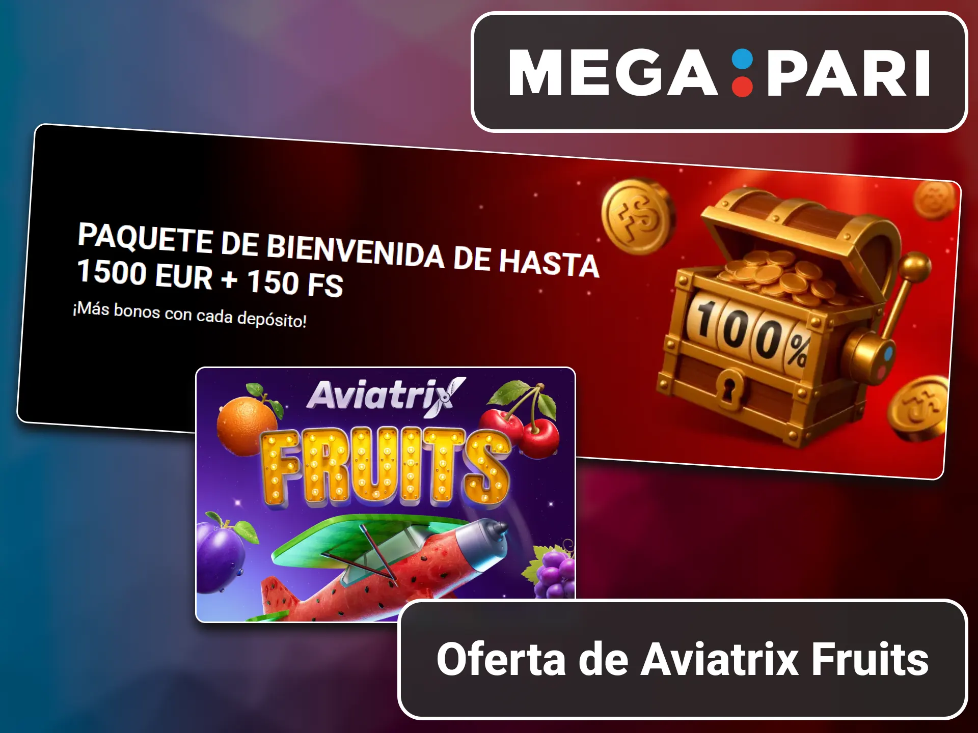 Promoción especial disponible para jugar Aviatrix Fruits en MegaPari.