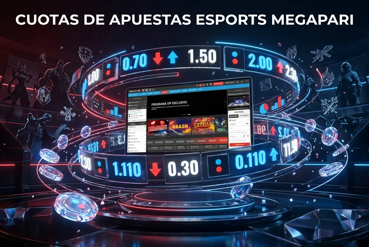 Cuotas de apuestas eSports en Megapari: probabilidades actualizadas según forma del equipo, jugadores y fase del torneo.