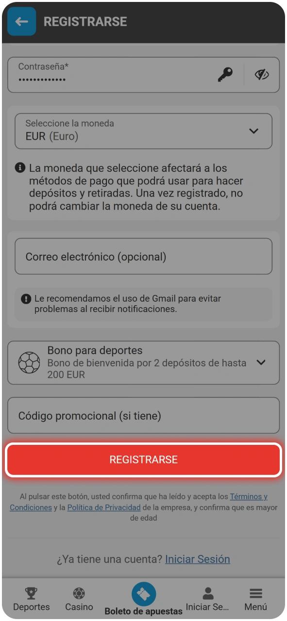 Pasos para crear una cuenta y jugar Monedas de Alkemor en MegaPari.