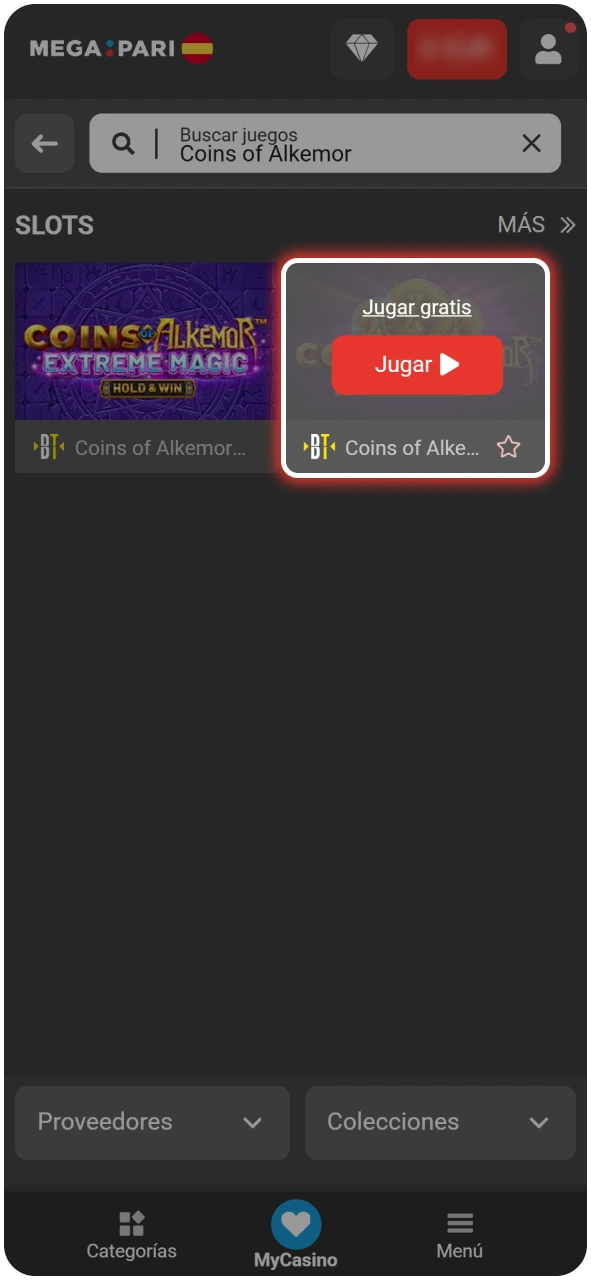 Guía para iniciar una partida de Monedas de Alkemor en MegaPari.