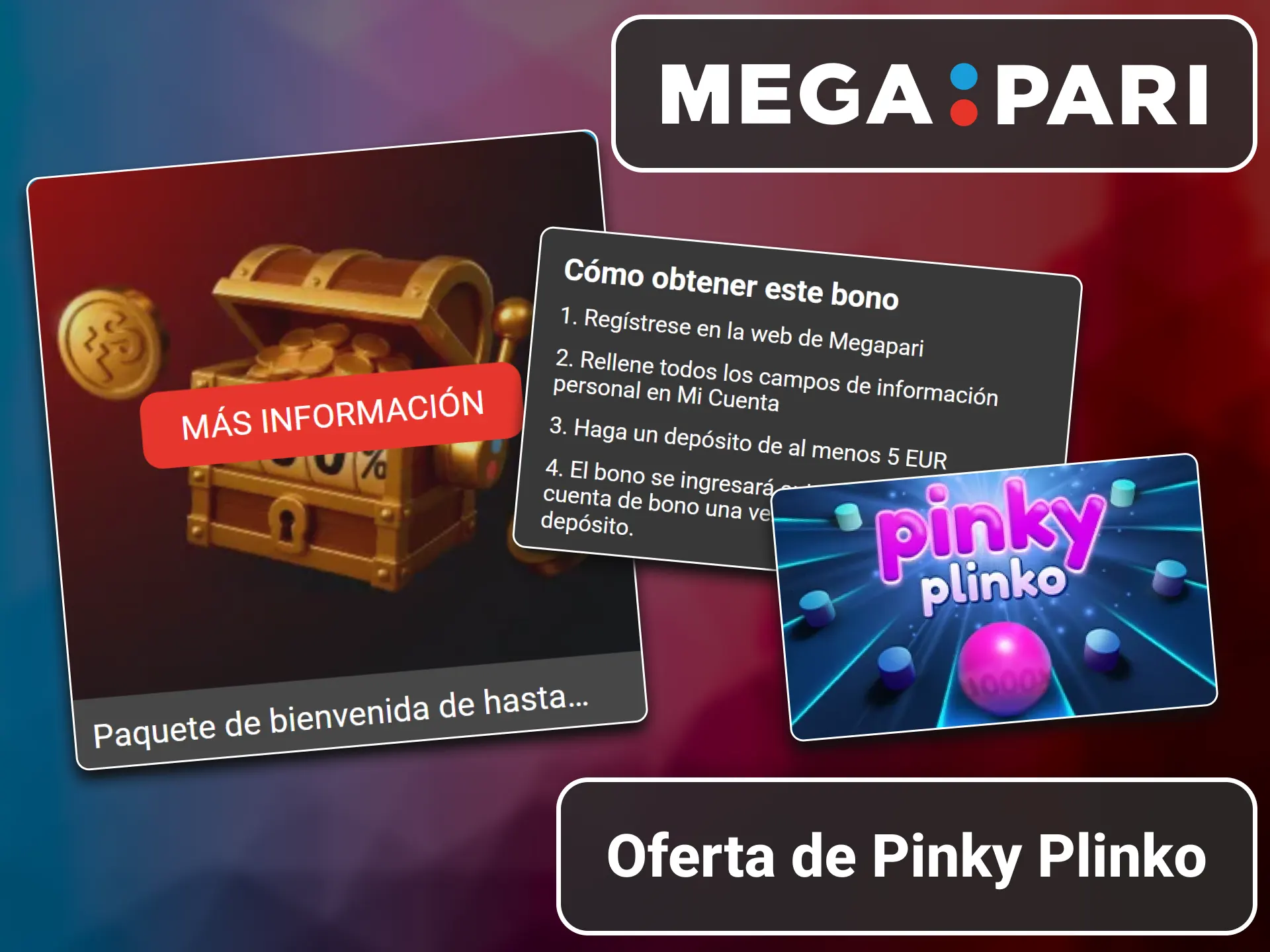 Promoción especial activa para Pinky Plinko en el sitio web MegaPari.