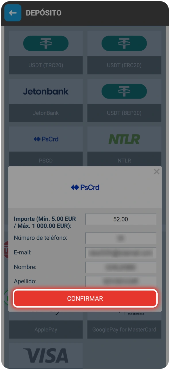 Guía para depositar fondos en el juego Realeza del Olimpo de MegaPari.