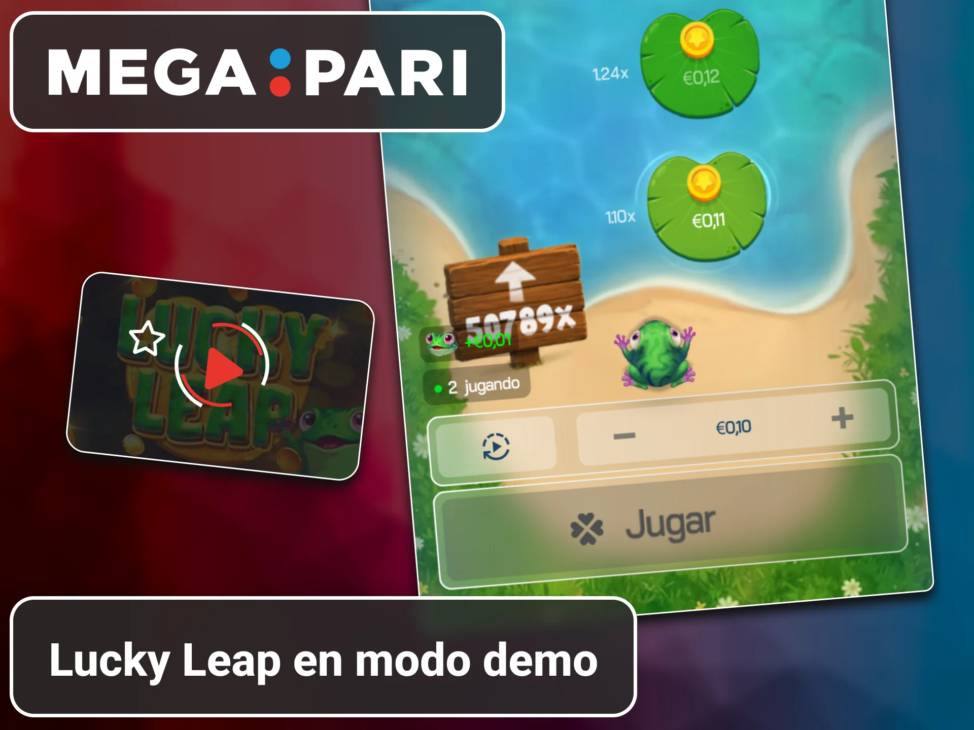 Versión de demostración del juego Salto de la Suerte disponible en MegaPari.
